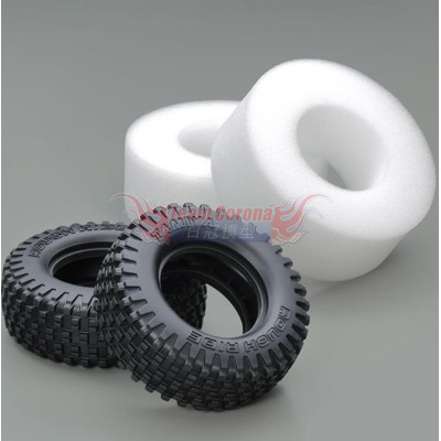 Tamiya 51717 BLOCK PIN "ROUGH RIDE" TIRES (w/INNER SPONGE, 2PCS.)